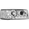 Φανάρια εμπρός Vw Transporter T4 (1990-2003) led , chrome , με λάμπες (Η1) - σετ 2τμχ.