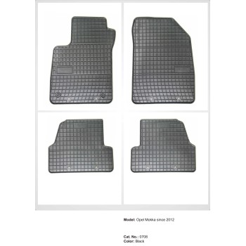 Λαστιχένια πατάκια OPEL Mokka (2012-2019) / CHEVROLET Trax (2013-2022) - 4τμχ.