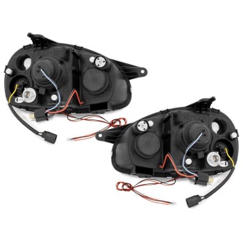 Φανάρια εμπρός Opel Corsa B (1993-2001) angel eyes - χρωμίου , με λάμπες (Η1) - σετ 2τμχ. Φανάρια εμπρός Opel Corsa B (1993-2001) angel eyes - χρωμίου , με λάμπες (Η1) - σετ 2τμχ.