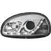 Φανάρια εμπρός Opel Corsa B (1993-2001) led - chrome , με λάμπες (Η1) - σετ 2τμχ.