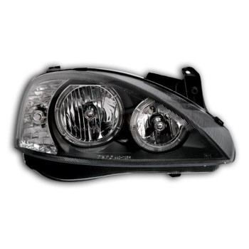 Φανάρια εμπρός Opel Corsa C(2001-2006) angel eyes - μαύρα , χωρίς λάμπες (Η7) - σετ 2τμχ. Φανάρια εμπρός Opel Corsa C(2001-2006) angel eyes - μαύρα , χωρίς λάμπες (Η7) - σετ 2τμχ.