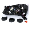 Φανάρια εμπρός Opel Corsa C(2001-2006) angel eyes - μαύρα , χωρίς λάμπες (Η7) - σετ 2τμχ.