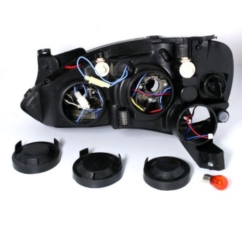 Φανάρια εμπρός Opel Corsa C(2001-2006) angel eyes - μαύρα , χωρίς λάμπες (Η7) - σετ 2τμχ. Φανάρια εμπρός Opel Corsa C(2001-2006) angel eyes - μαύρα , χωρίς λάμπες (Η7) - σετ 2τμχ.