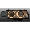 Φανάρια εμπρός BMW E38 (1998-2001) angel eyes - chrome , χωρίς λάμπες (Η7) - σετ 2τμχ.