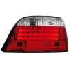 Πίσω φανάρια led BMW E38 (1994-2001) - με 3 led ταινίες chrome - σετ 2τμχ.