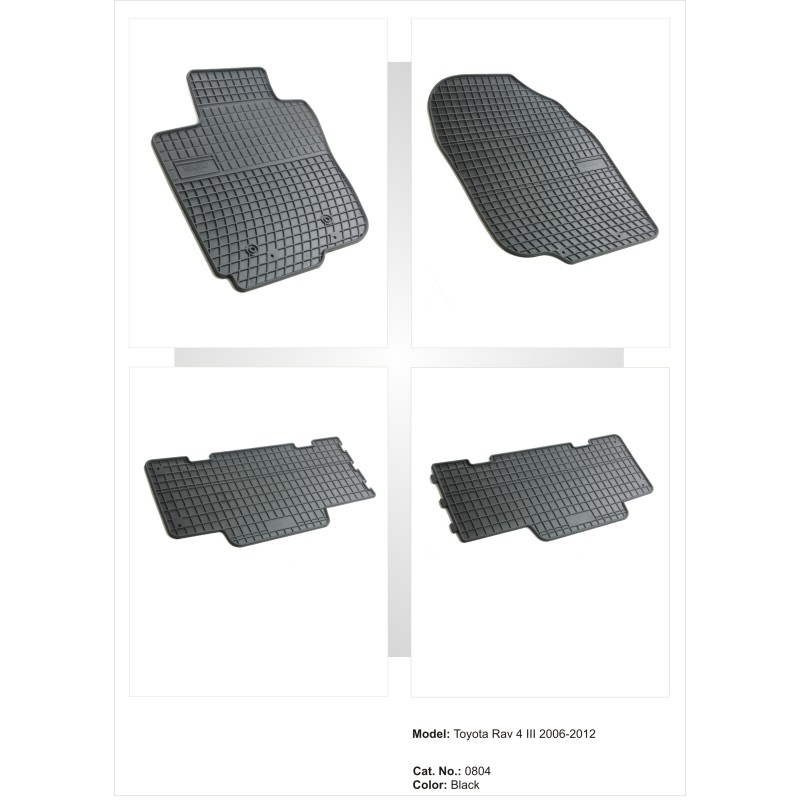 Λαστιχένια πατάκια TOYOTA Rav4 (2005-2013) - 4τμχ.