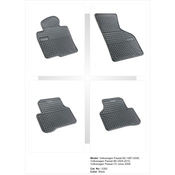 Λαστιχένια πατάκια VW Passat B6 / B7 (2005-2014) - 4τμχ.