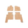 Λαστιχένια πατάκια HYUNDAI Santa Fe II (2006-2012) - τύπου σκαφάκι - μπεζ - 4τμχ., Rezaw Plast