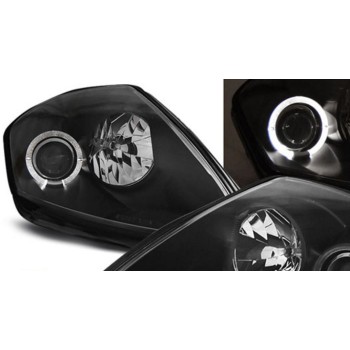 Φανάρια εμπρός Mitsubishi Eclipse (2000-2005) angel eyes - black , με λάμπες (Η1) - σετ 2τμχ. Φανάρια εμπρός Mitsubishi Eclipse (2000-2005) angel eyes - black , με λάμπες (Η1) - σετ 2τμχ.