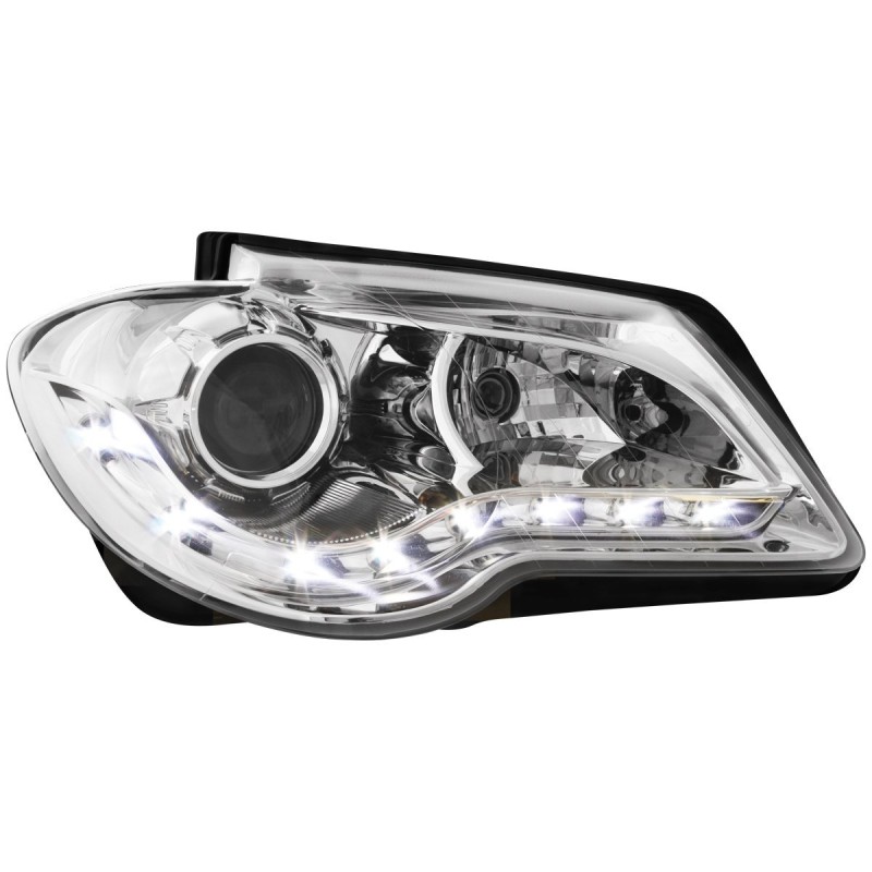 Φανάρια εμπρός Vw Touran (2006-2010) led , χωρίς λάμπες (Η7) - σετ 2τμχ.