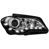 Φανάρια εμπρός Vw Touran (2006-2010) led , μαύρα , χωρίς λάμπες (Η7) - σετ 2τμχ.
