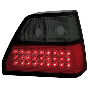 Πίσω φανάρια led Vw Golf II (1983-1993) - μαύρα chrome - σετ 2τμχ.