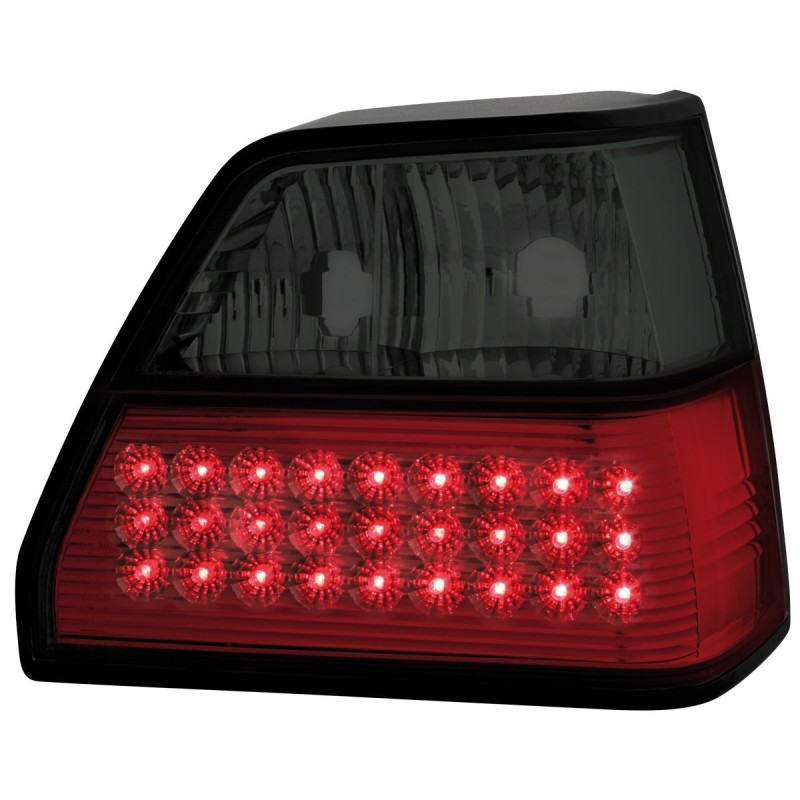 Πίσω φανάρια led Vw Golf II (1983-1993) - μαύρα chrome - σετ 2τμχ.