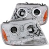 Φανάρια εμπρός Jeep Grand Cherokee (1999-2005) angel eyes CCFL - chrome