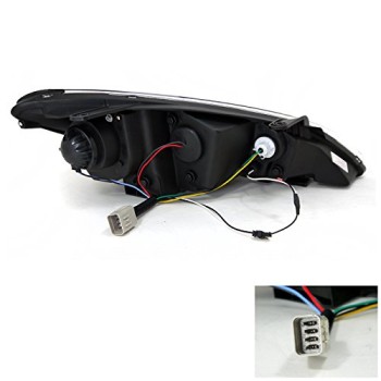 Φανάρια εμπρός Jeep Grand Cherokee (1993-1998) angel eyes, με λάμπες (Η1) - σετ 2τμχ.