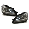 Φανάρια εμπρός Mercedes C-CLASS W204 (2011-2014) led lightbar , με λάμπες (Η1) - σετ 2τμχ.
