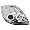 Φανάρια εμπρός Toyota Yaris (2006-2009) angel eyes - chrome , με λάμπες (Η1) - σετ 2τμχ.