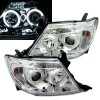 Φανάρια εμπρός Toyota Hilux (2005-2011) angel eyes, με λάμπες (Η1) - σετ 2τμχ.