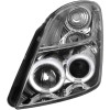 Φανάρια εμπρός Suzuki Swift (2005-2010) angel eyes - χρωμίου , με λάμπες (Η1) - σετ 2τμχ.