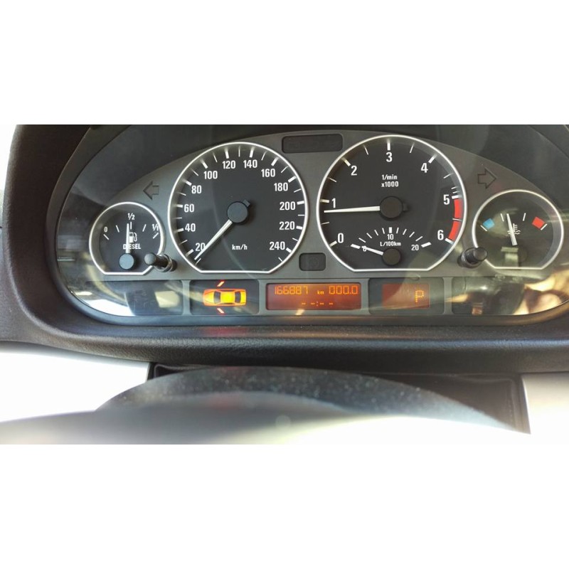Δαχτυλίδια καντράν BMW E46 (1998-2005) - ματ / ασημένια 4 τμχ.