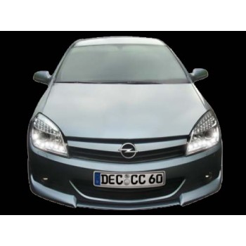 Φανάρια εμπρός Opel Astra H (2004-2009) led - χρωμίου , με λάμπες (Η1) - σετ 2τμχ.