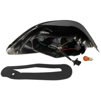 Πίσω φανάρια Peugeot 307 (2001-2007) 3/5 πορτο - μαύρα - σετ 2τμχ.