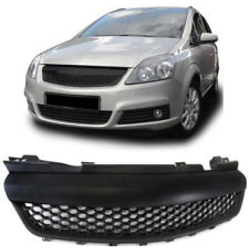 Μάσκα Opel Zafira B (2005-2008) - κυψελωτή μαύρη, χωρίς σήμα
