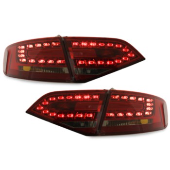 Πίσω φανάρια led Audi A4 combi (2007-2011) - κόκκινα /φιμέ χρωμίου - σετ 2τμχ. Πίσω φανάρια led Audi A4 combi (2007-2011) - κόκκινα /φιμέ χρωμίου - σετ 2τμχ.