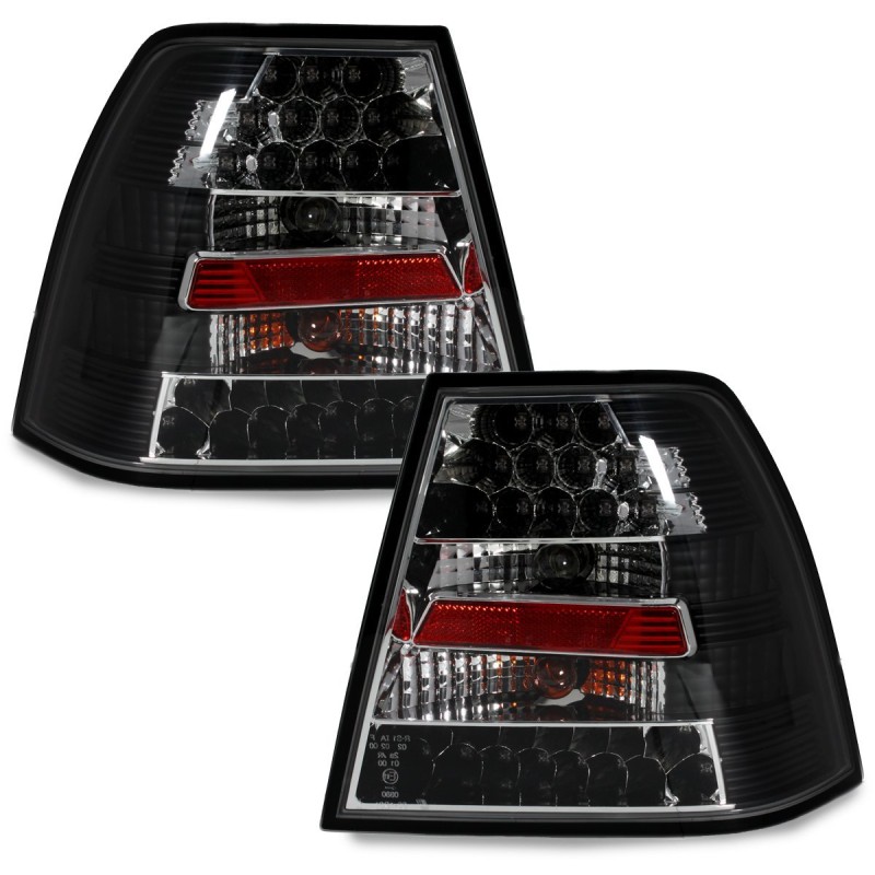 Πίσω φανάρια led Vw Bora sedan - μαύρα - σετ 2τμχ.