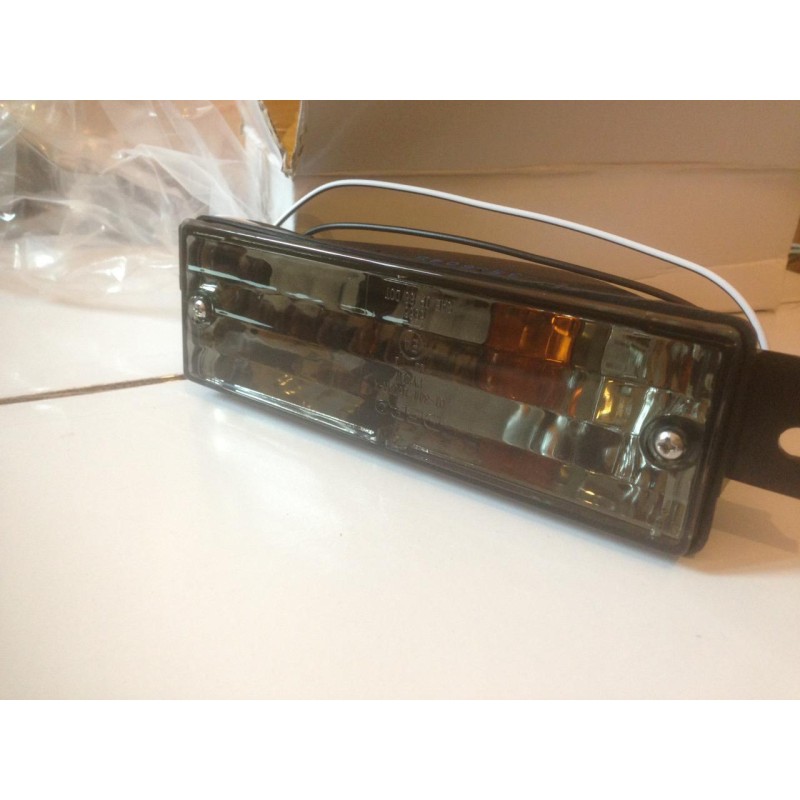 Φλας προφυλακτήρα BMW E30 (1983-1990) limousine / touring / coupe / cabrio - μαύρο χρωμίου - σετ 2τμχ.
