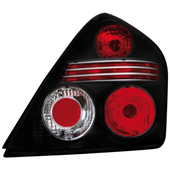 Πίσω φανάρια Fiat Stilo 3D (2002-2007) - μαύρα - σετ 2τμχ.