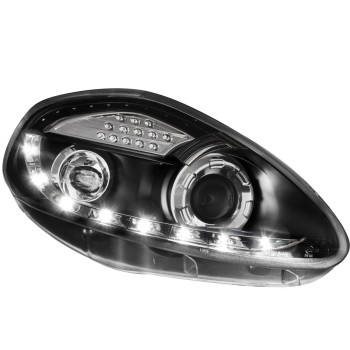 Φανάρια εμπρός Fiat Grande Punto (2005-2008) led - μαύρα , με λάμπες (Η1) - σετ 2τμχ. Φανάρια εμπρός Fiat Grande Punto (2005-2008) led - μαύρα , με λάμπες (Η1) - σετ 2τμχ.