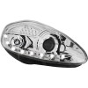 Φανάρια εμπρός Fiat Grande Punto (2005-2008) led - χρωμίου , με λάμπες (Η1) - σετ 2τμχ.