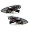 Φανάρια εμπρός Fiat Grande Punto (2005-2008) led - χρωμίου , με λάμπες (Η1) - σετ 2τμχ.