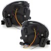 Φανάρια εμπρός Fiat 500 (2007-2015) led Dayline - chrome , με λάμπες (Η1) - σετ 2τμχ.