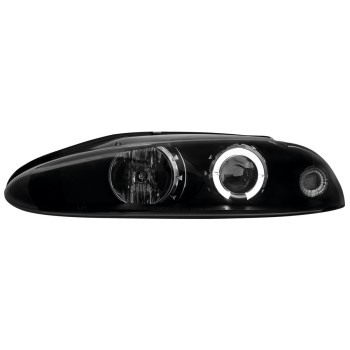 Φανάρια εμπρός Mitsubishi Eclipse (1995-1999) angel eyes - μαύρα , με λάμπες (Η1) - σετ 2τμχ. Φανάρια εμπρός Mitsubishi Eclipse (1995-1999) angel eyes - μαύρα , με λάμπες (Η1) - σετ 2τμχ.