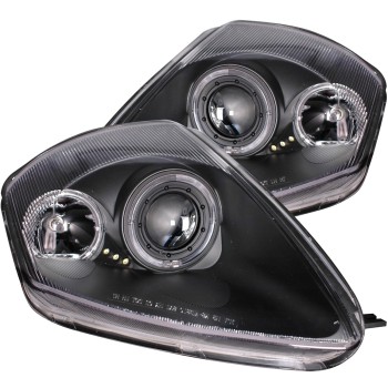 Φανάρια εμπρός Mitsubishi Eclipse (2000-2005) angel eyes - μαύρα , με λάμπες (Η1) - σετ 2τμχ. Φανάρια εμπρός Mitsubishi Eclipse (2000-2005) angel eyes - μαύρα , με λάμπες (Η1) - σετ 2τμχ.