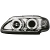 Φανάρια εμπρός Renault Megane / Renault Scenic 3/5 πορτο (1996-1999) angel eyes - chrome , με λάμπες (Η1) - σετ 2τμχ.
