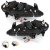 Φανάρια εμπρός Renault Megane (1999-2001) angel eyes - chrome , με λάμπες (Η1) - σετ 2τμχ.