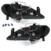 Φανάρια εμπρός Renault Megane (1999-2001) angel eyes, μαύρα , με λάμπες (Η1) - σετ 2τμχ.