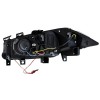 Φανάρια εμπρός Renault Megane (2002-2005) angel eyes, chrome , με λάμπες (Η1) - σετ 2τμχ.