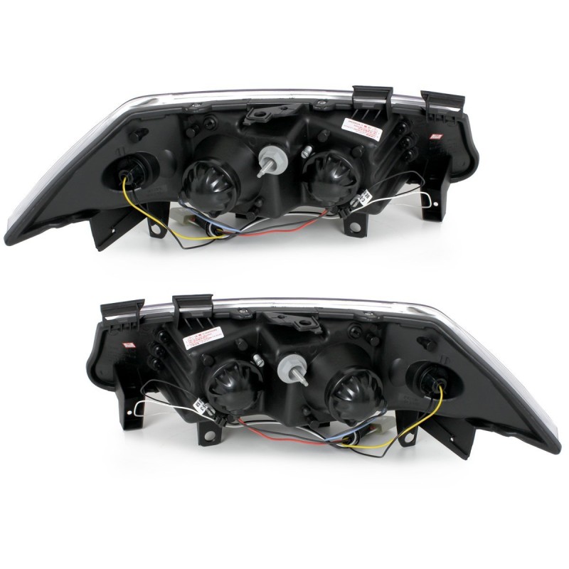 Φανάρια εμπρός Renault Megane (2002-2005) led , με λάμπες (Η1) - σετ 2τμχ.