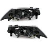 Φανάρια εμπρός Renault Megane (2002-2005) led - chrome , με λάμπες (Η1) - σετ 2τμχ.
