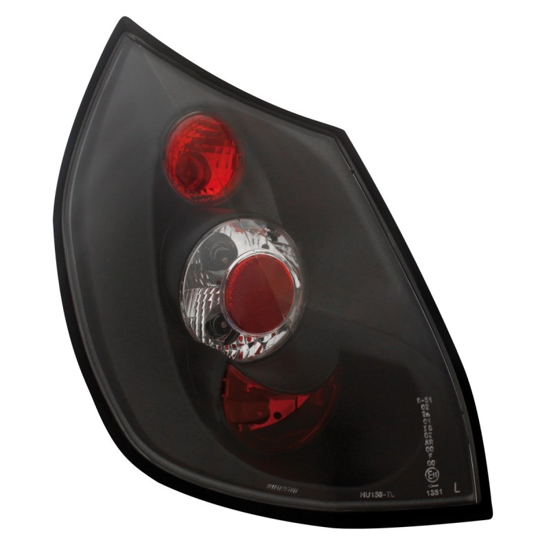 Πίσω φανάρια Renault Scenic (2003-2006) - μαύρα - σετ 2τμχ.