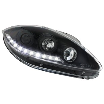 Φανάρια εμπρός Seat Altea /Leon / Toledo (2005-2009) led - black , με λάμπες (Η1) - σετ 2τμχ. Φανάρια εμπρός Seat Altea /Leon / Toledo (2005-2009) led - black , με λάμπες (Η1) - σετ 2τμχ.