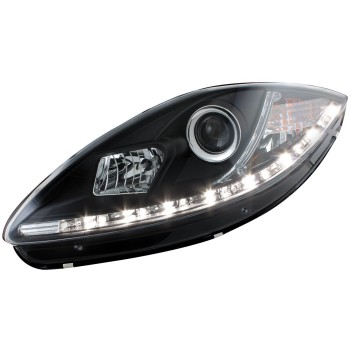 Φανάρια εμπρός Seat Altea /Leon / Toledo (2005-2009) led - μαύρα , με λάμπες (Η1) - σετ 2τμχ. Φανάρια εμπρός Seat Altea /Leon / Toledo (2005-2009) led - μαύρα , με λάμπες (Η1) - σετ 2τμχ.