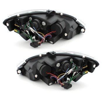 Φανάρια εμπρός Seat Altea /Leon / Toledo (2005-2009) led - μαύρα , με λάμπες (Η1) - σετ 2τμχ. Φανάρια εμπρός Seat Altea /Leon / Toledo (2005-2009) led - μαύρα , με λάμπες (Η1) - σετ 2τμχ.