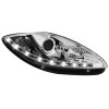 Φανάρια εμπρός Seat Altea /Leon / Toledo (2009-2012) led - chrome , με λάμπες (Η1) - σετ 2τμχ.
