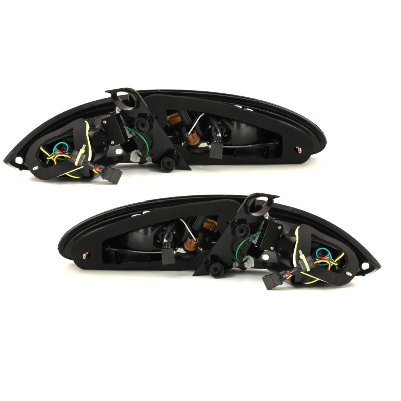 Πίσω φανάρια led Seat Leon 1P (2005-2009) - black - σετ 2τμχ.