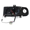 Φανάρια εμπρός Seat ibiza 6K (1993-2000) led - μαύρα , με λάμπες (Η1) - σετ 2τμχ.